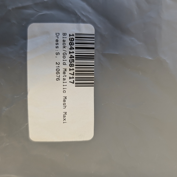 NWT JLUXLABEL Strapless Black and Gold Dress - Picture 7 of 7